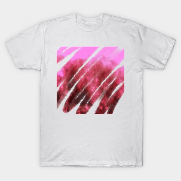 Pink Marron watercolor abstract art T-Shirt by Artistic_st